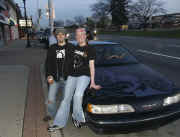 car out front horizontal with me and robbie cropped.jpg (106558 bytes)